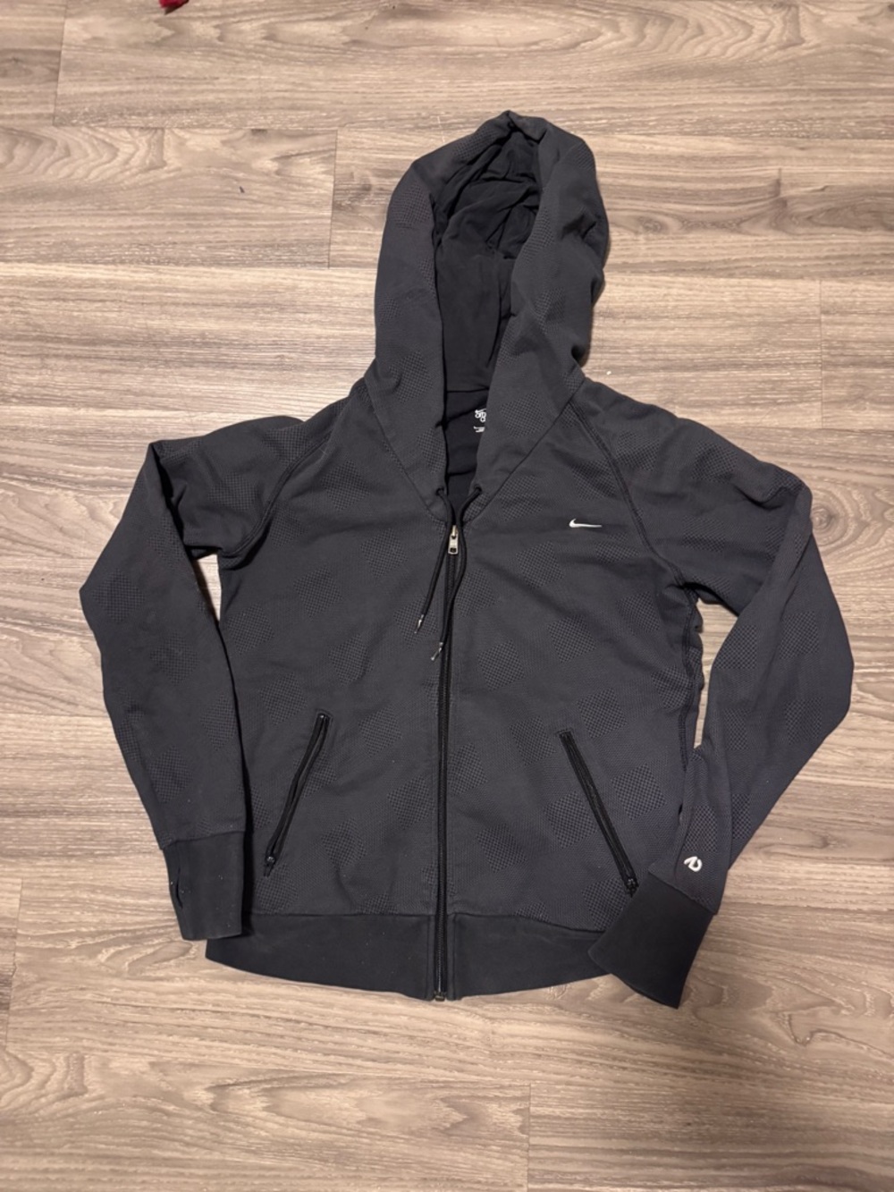 Nike dark grey Hooded Zip up